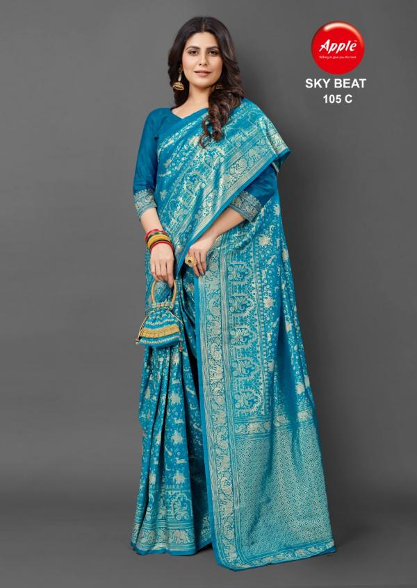 Apple Sky Beat 105 Festival Wear Silk Saree Collection